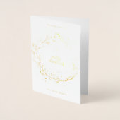 Foto Wreath Frohe Weihnachten | REALES NEUJAHR Folienkarte (Vorderseite)