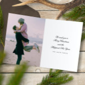 Foto Wreath Frohe Weihnachten | REALES NEUJAHR Folienkarte