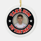 Foto Wrestling bringt ihn zum Mat-Ornament Keramik Ornament (Vorne)