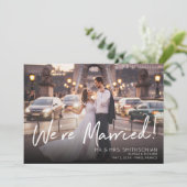 Foto Writing V2 Wedding & Empfang Ankündigung (Stehend Vorderseite)