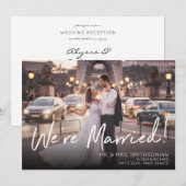 Foto Writing V2 Wedding & Empfang Ankündigung (Vorne/Hinten)