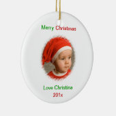 Foto wünscht personalisierte Foto-Verzierung Keramik Ornament (Rechts)