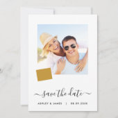 Foto "Wyoming Map Wedding Save the Date Card" (Vorderseite)