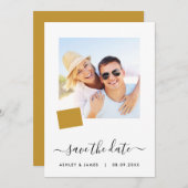 Foto "Wyoming Map Wedding Save the Date Card" (Vorne/Hinten)