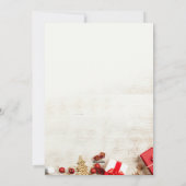 Foto Xmas festliche Weihnachtskarte Feiertagskarte (Rückseite)