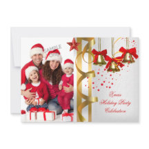 Foto Xmas Weihnachtsfeiertag Party White Gold Red