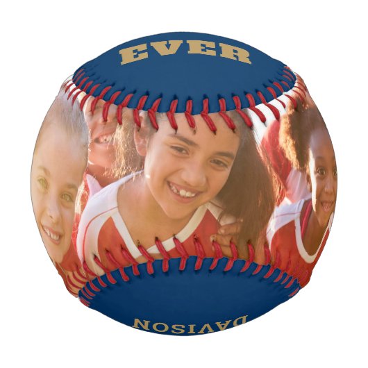 Foto Year Team Bester Coach je Name Blue Gold Bas Baseball (Rückseite)