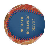 Foto Year Team Bester Coach je Name Blue Gold Bas Baseball (Vorderseite Links)