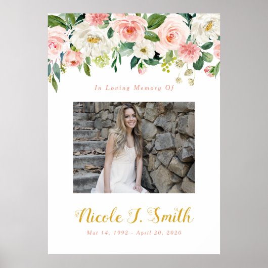 Foto-Zeichen, Feier des Lebens-Zeichen Poster (Vorne)