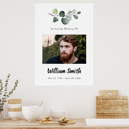 Foto-Zeichen, Feier des Lebens-Zeichen Poster (Küche)