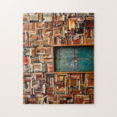 Foto-Zeichnung der Bibliothek Puzzle (Vertikal)