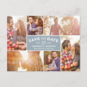 Foto zeigt bearbeitbare Farbe Save the Date an Postkarte (Vorderseite)