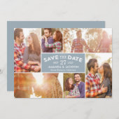 Foto zeigt die bearbeitbare Farbkarte Save the Dat Dankeskarte (Vorne/Hinten)