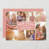 Foto zeigt die bearbeitbare Farbkarte Save the Dat Dankeskarte (Vorne/Hinten)