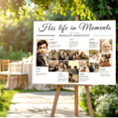 Foto-Zeitleiste für Beerdigung Poster