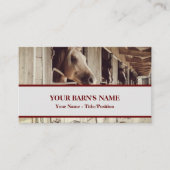 Foto-zentriertes Pferd / Reittier Visitenkarte (Vorderseite)