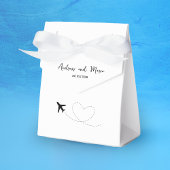 Foto Zielort Boarding Pass Hochzeit Geschenkschachtel