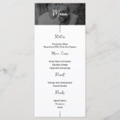 Foto Zielort Boarding Pass Hochzeit Menükarte (Vorderseite)