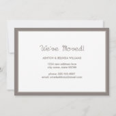 Foto Zuhause Sweet Zuhause Moving Ankündigung (Rückseite)