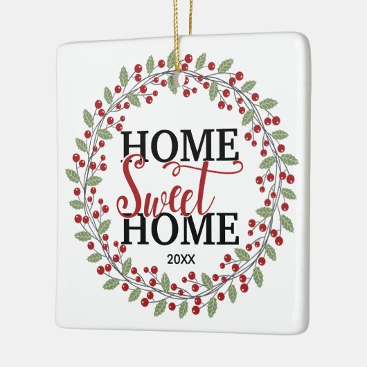 Foto Zuhause Sweet Zuhause Weihnachtsbaum Keramikornament (Links)