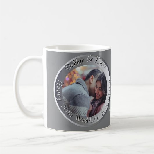 Foto zum 10.20.25.70. Hochzeitstag  Kaffeetasse (Links)