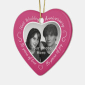 Foto zum 16. Hochzeitstag Keramikornament (Links)