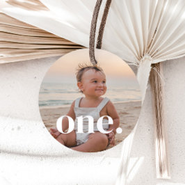 Foto zum 1. Geburtstag - eins Geschenkanhänger