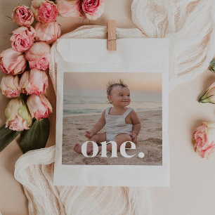 Foto zum 1. Geburtstag - eins Geschenktütchen