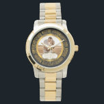 Foto zum 20. Geburtstag der Hochzeit Armbanduhr<br><div class="desc">Der zwanzigste Hochzeitstag ist ein Meilenstein in jeder Beziehung, die es verdient, gefeiert zu werden, und was besser als mit einem Keepsake, der in der Runde die Worte "20. Heiratsjubiläum" enthält und Platz im Zentrum bietet, damit Sie Ihr Foto, Ihre Namen, Ihre Hochzeit und Ihre Jubiläumsdaten personalisieren können. Erstellt von...</div>