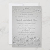 FOTO zum 25. Hochzeitstag Einladung (Rückseite)