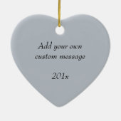 Foto zum 25. Hochzeitstag Keramik Ornament (Hinten)