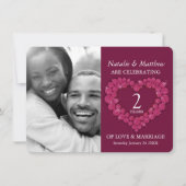 Foto zum 2. Geburtstag von Garnet Einladung (Vorderseite)