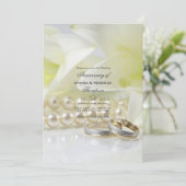 Foto zum 30. Geburtstag der Perlen Einladung (Stehend Vorderseite)