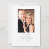 Foto zum 30. Geburtstag der Perlen Einladung (Rückseite)