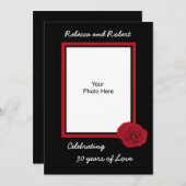 Foto zum 30. Hochzeitstag Einladung (Vorne/Hinten)