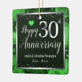 Foto zum 30. Hochzeitstag Keramikornament (Links)