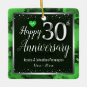 Foto zum 30. Hochzeitstag Keramikornament (Vorderseite)