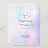 Foto zum 30. Jubiläum Pearl Hearts Confetti Einladung (Vorderseite)