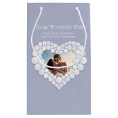 Foto zum 3. Hochzeitstag Kleine Geschenktüte (Rückseite)