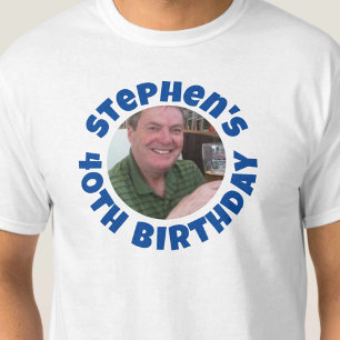 Foto zum 40. Geburtstag eines Mannes T-Shirt