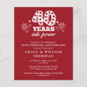 Foto zum 40-jährigen Jubiläum für immer einladen (Vorderseite)