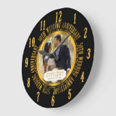 Foto zum 50. Geburtstag der Hochzeit Große Wanduhr (Winkel)