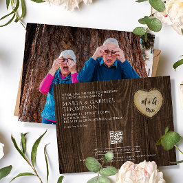 Foto zum 50. Geburtstag der Hochzeit Save the Date Ankündigungspostkarte