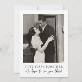 Foto zum 50. Geburtstag Einladung (Rückseite)