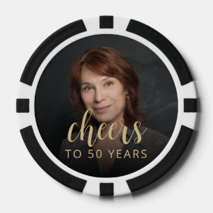 Foto zum 50. Geburtstagsfeier Cheers Pokerchips