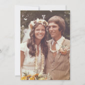 Foto zum 50. Hochzeitstag Einladung (Rückseite)