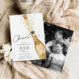 Foto zum 50. Hochzeitstag Einladung