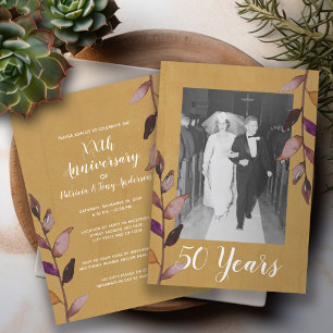 Foto zum 50. Hochzeitstag - Goldgrube Einladung
