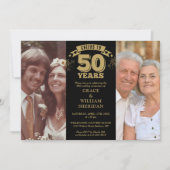 Foto zum 50. Jahrestag der Hochzeit Einladung (Vorderseite)