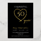 Foto zum 50-jährigen Geburtstag Folieneinladung (Vorderseite)